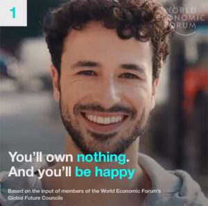 Still image from the World Economic Forum's "you'll own nothing and be happy" video